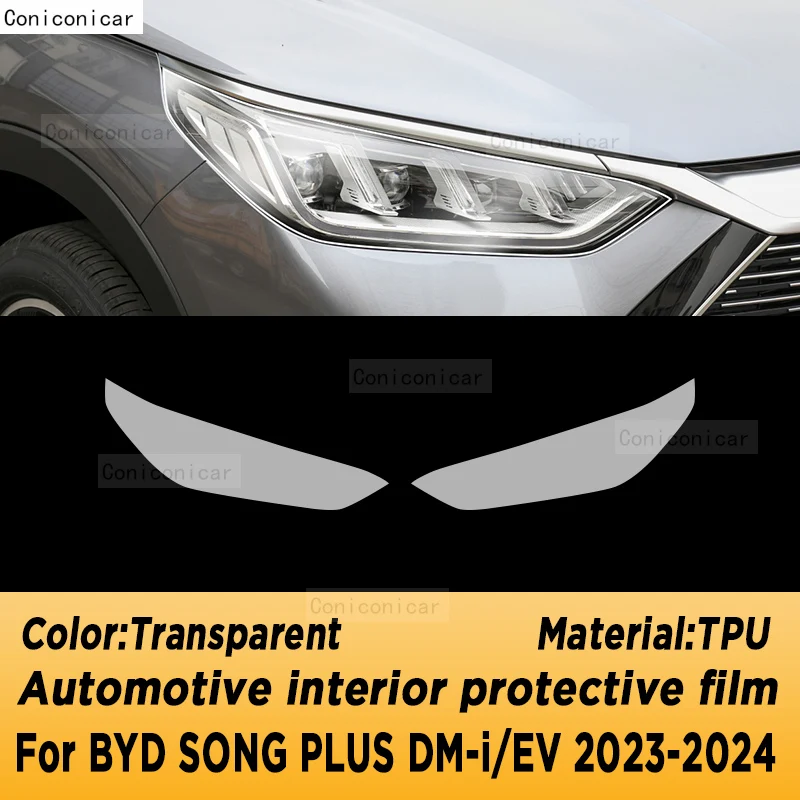 For BYD SONG Plus DM-i EV 2023 2024 Gearbox Panel Navigation Screen Automotive Interior TPU Protective Film Cover Anti-Scratch