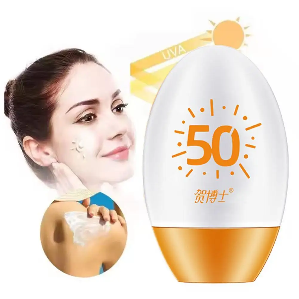 60g Sunscreen Whiten Moisturizing Repair Skin Face Sunblock Foundation UV Protection Oil Control Waterproof Sunscreen Cream