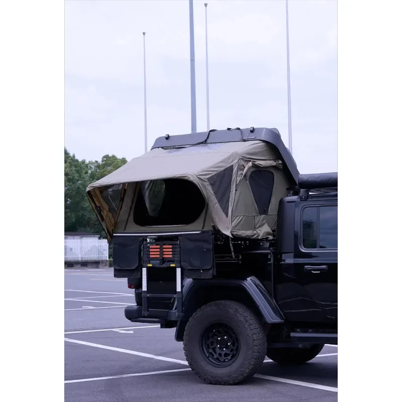 Hard Shell Roof Top Tent for Vehicle ABS Line-X Shell 3000mm Waterproof Quick Automatic Opening Prevents