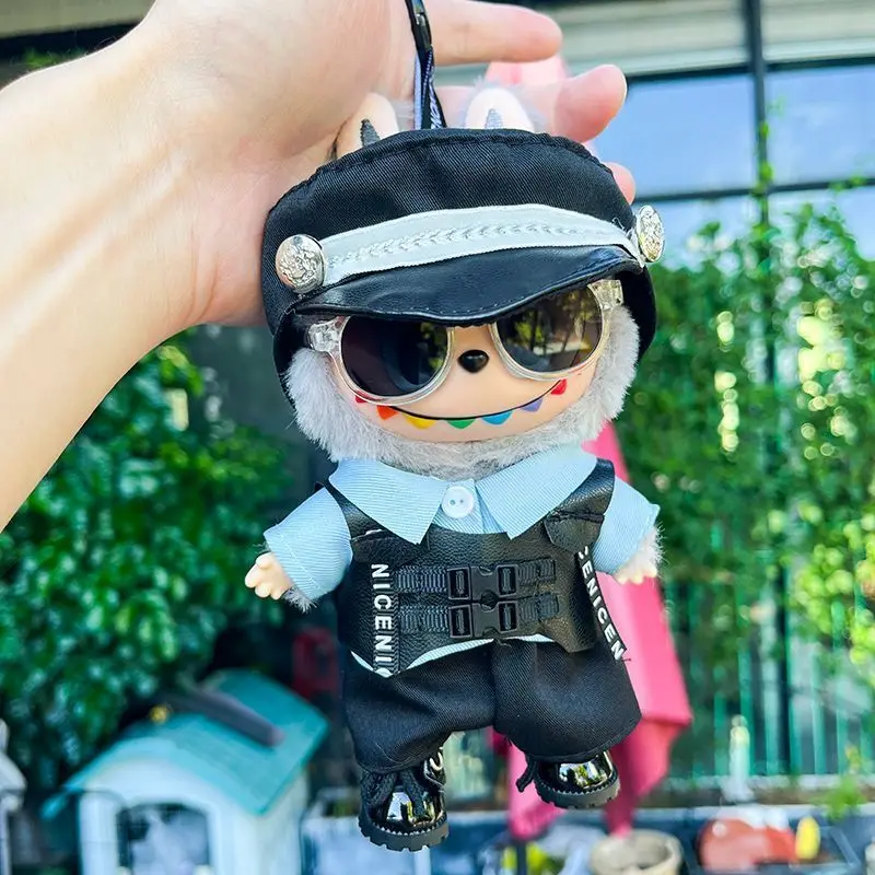 17cm children's clothing uniform set, first, second, and third generation clothes, vinyl plush toy changing outfit