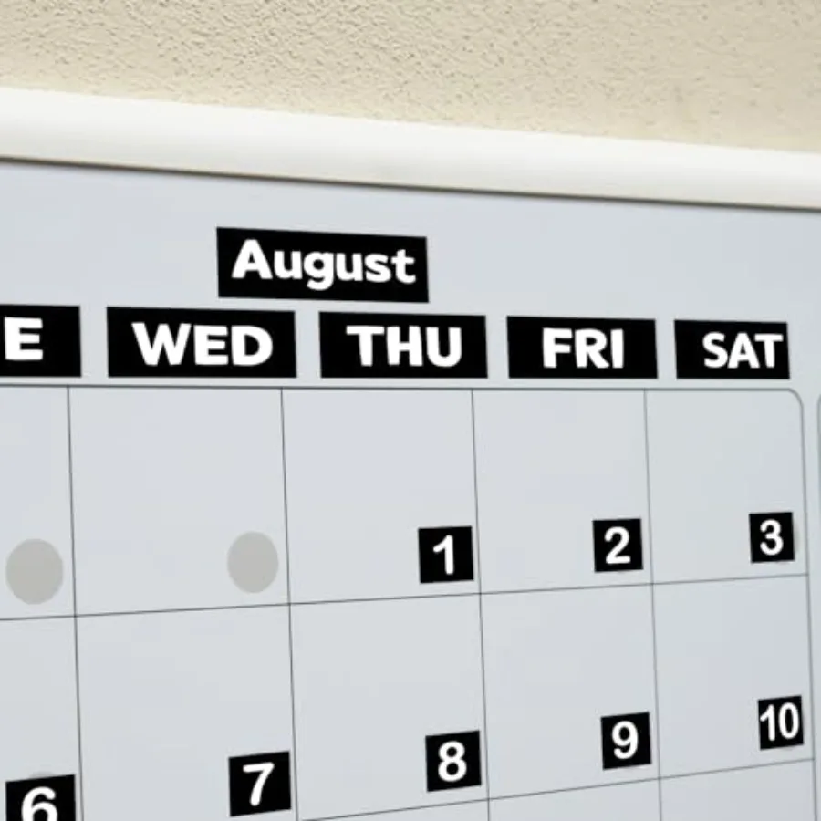 Magnetic Calendar Numbers Doublesided Month Week and Holiday Magnets Labels for Calendar Whiteboard Classroom Teacher Supplies