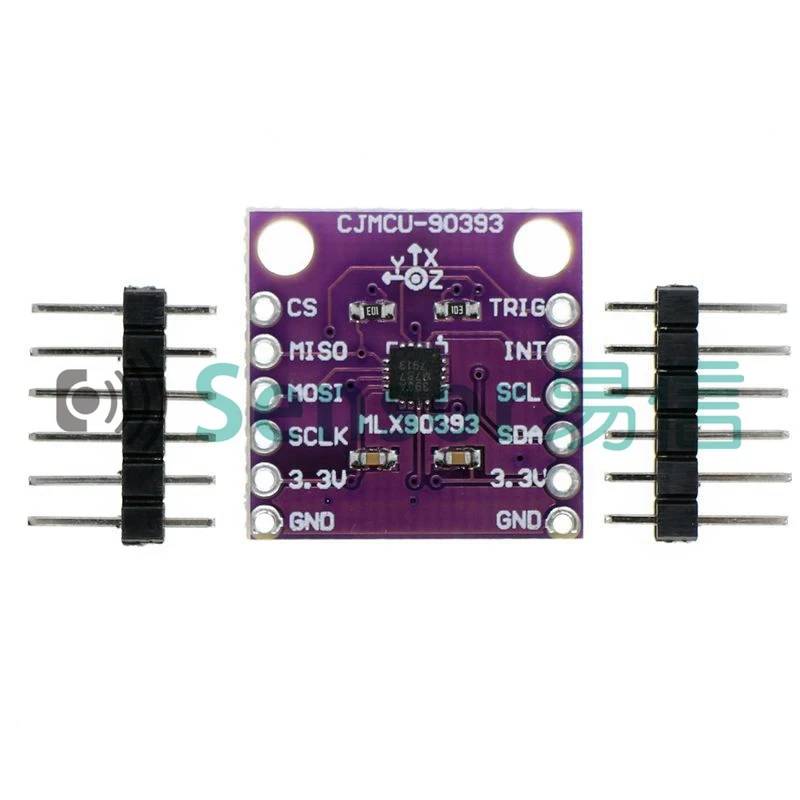 

MCU-90393 MLX90393 Digital Three-dimensional Hall Sensor Displacement Angle Rotation 3D Position