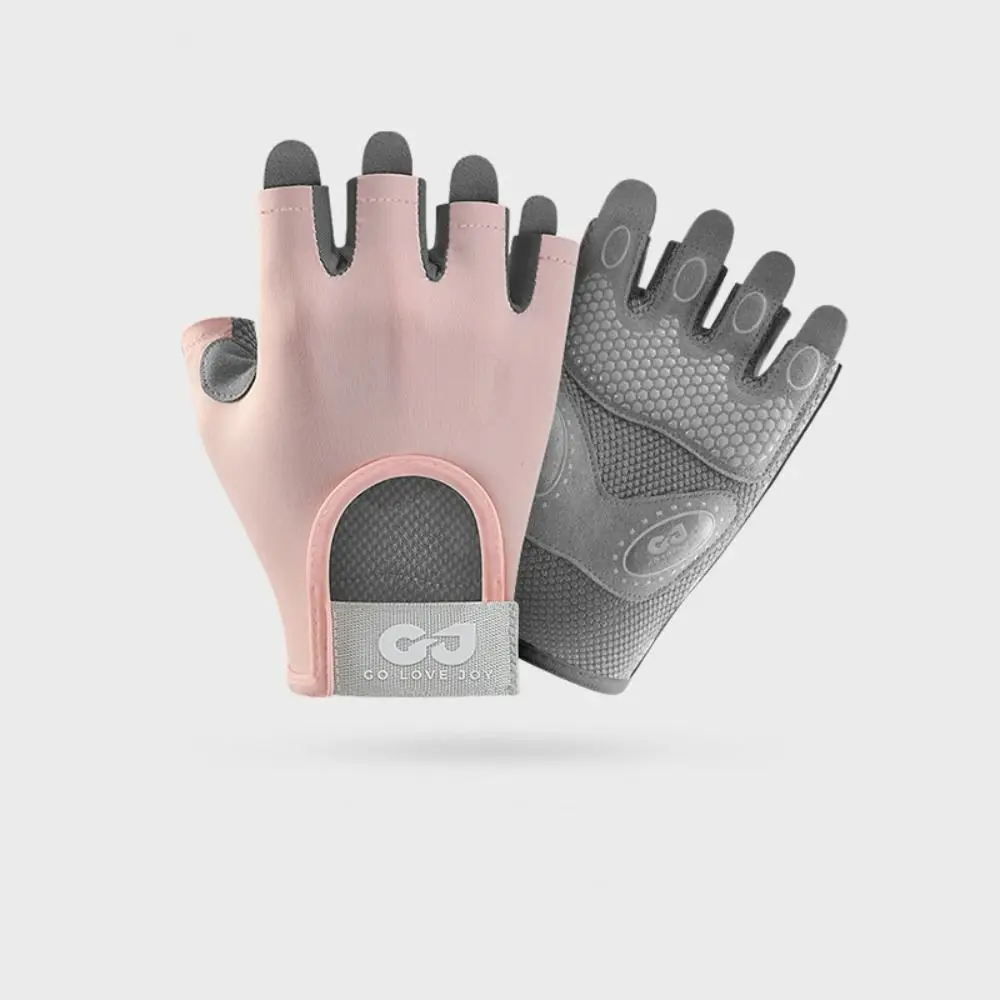 Fitness Gloves Half Finger Half Finger Gloves Non-slip Breathable Cycling Gloves Thin Nylon Training Gloves Lifting