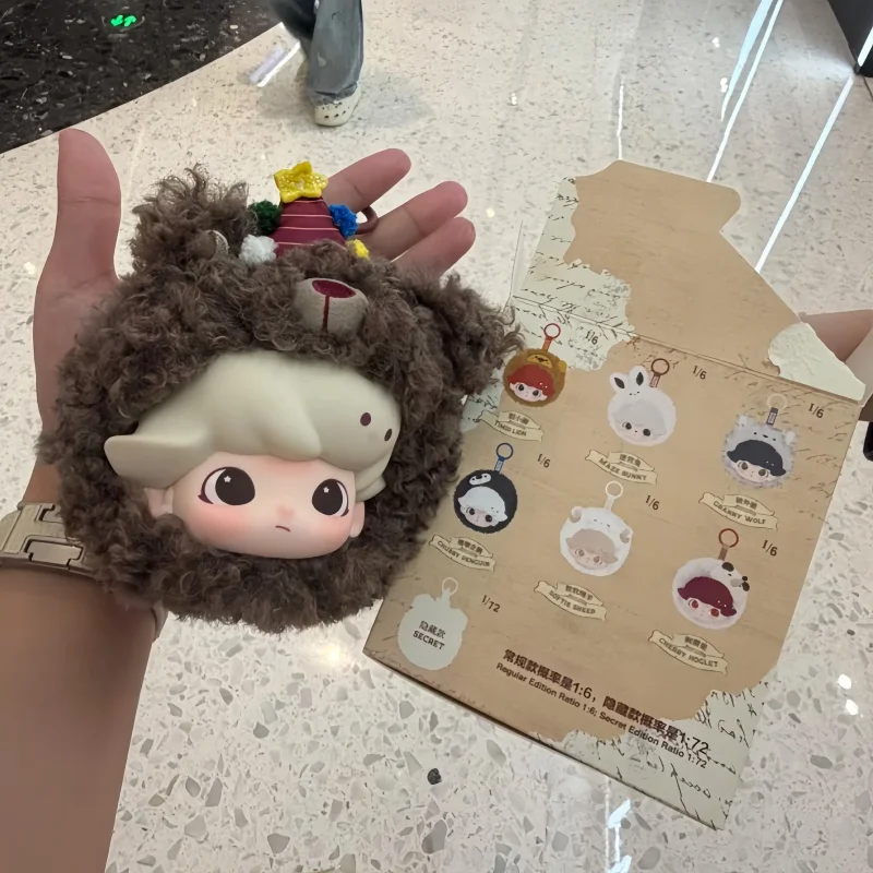 New Pop Mart Dimoo The Secret Theatre Club Series Blind Box Earphone Case Collectable Kawaii Plush Pendant Figure Cute Kids Gift