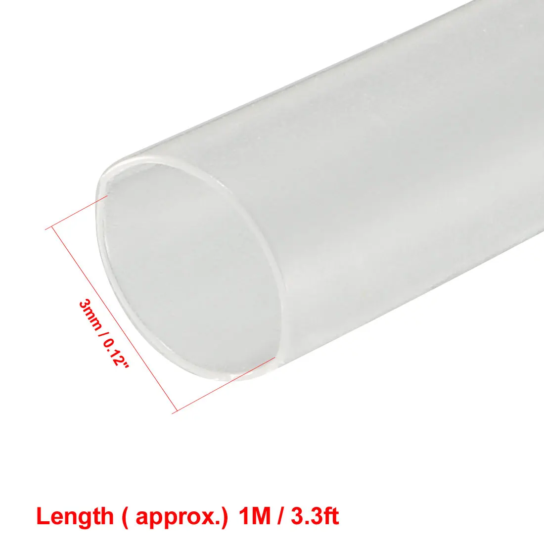 1-10m Clear Heat Shrink Tubing 0.8-6mm Dia 2:1 Heat Shrink Tube Wrap Cable Sleeve Electrical Insulation Tube Wire Cable Tubing