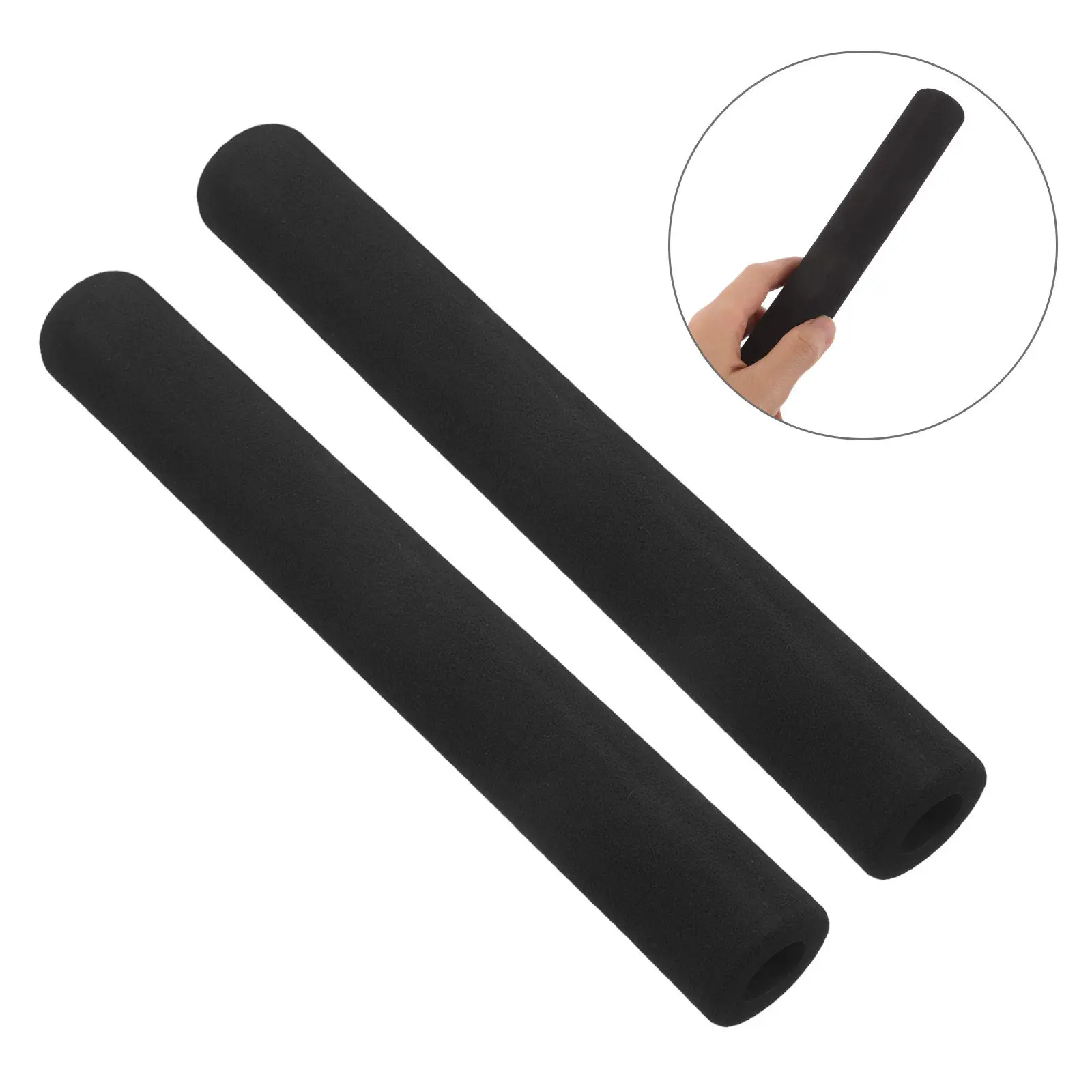 

Комплект из 4 накладок на ручку детской коляски: мягкие пенопластовые чехлы-протекторы для ручки, противоскользящие подушки для коляски