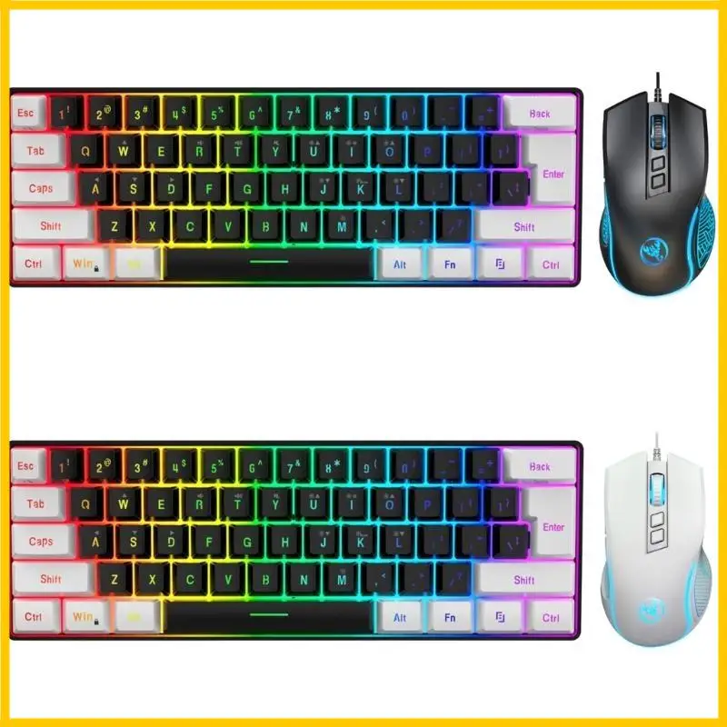 LED لوحة مفاتيح ألعاب LED و Mouse Combo PC Computer أو جهاز كمبيوتر محمول متاح #2