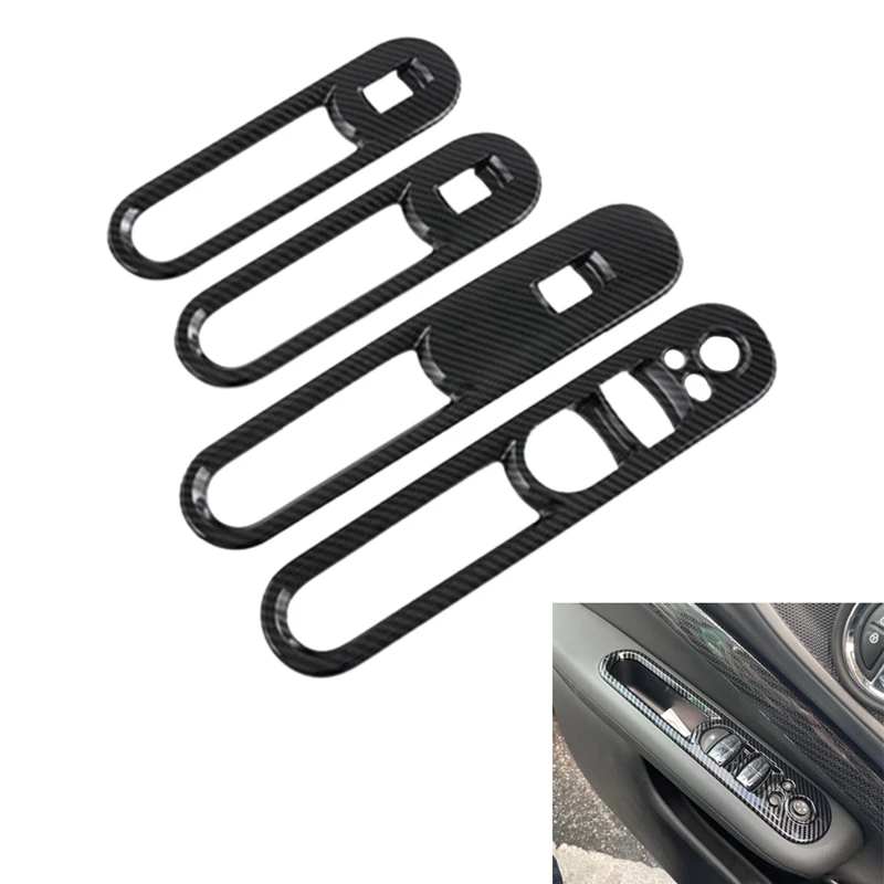 Car Window Glass Lift Button Switch Cover Trim Door Armrest Panel For MINI Cooper Clubman 2022