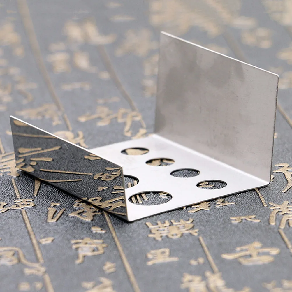 3Pcs 7-Compartment Pigment Rack for Tattoo Inks Hollow Cutout Design Holds Different Sized Cups Artistic Home Shop Decor Ink Cup