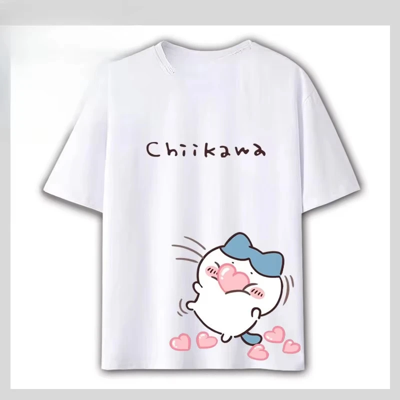 Chiikawa Usagi Hachiware Interesting Daily Scene Graphic T‑Shirt, Unisex O‑Neck Short Sleeve Summer Casual Wear for Kid Adults