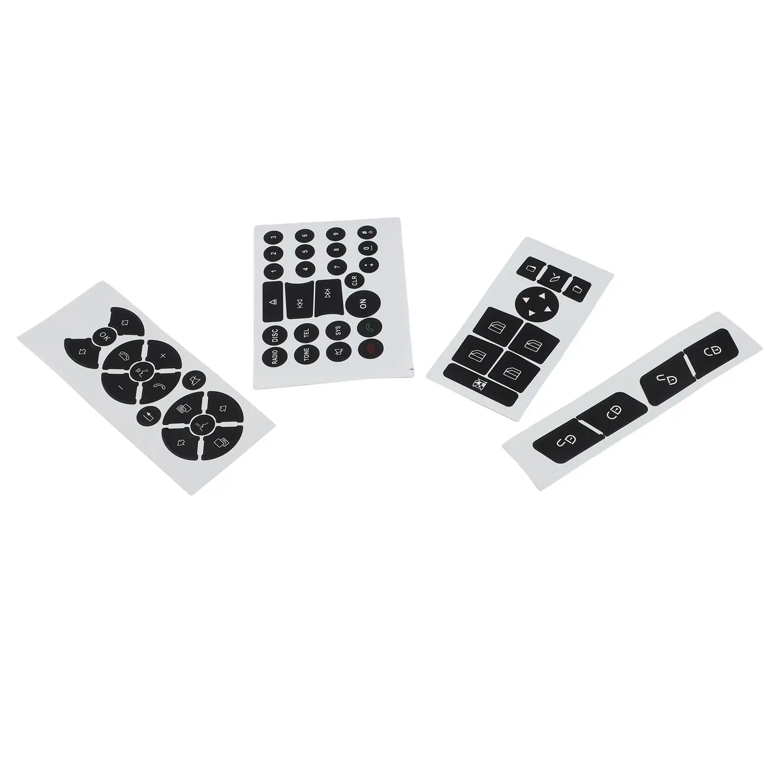 

Decals Stickers Black Buttones Decals PET Switch Vinyl Repair Stickers Steering-Wheel 2007-14 Interior Switches