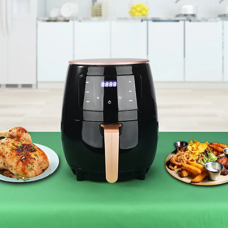 Air fryer European regulation electric fryer home 6L touch screen model