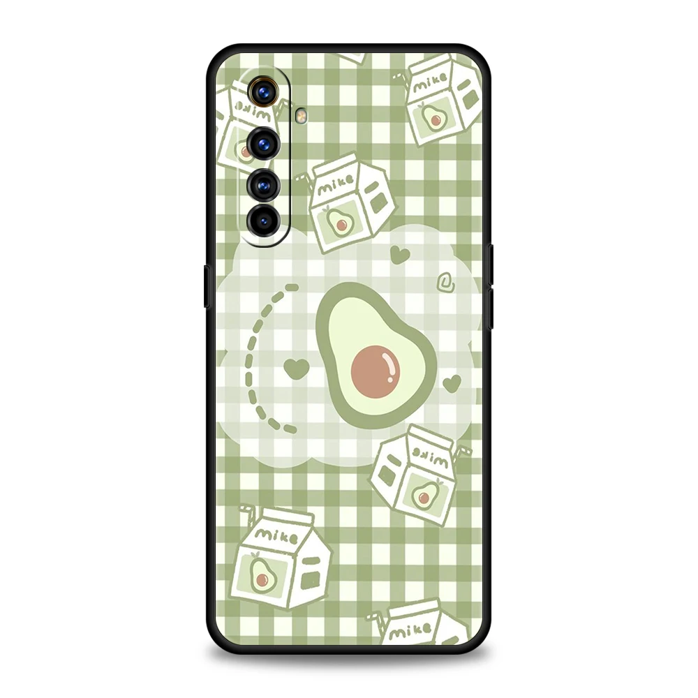 Avocado Phone Case for Oppo A17 A12 A57 A74 A16 Find X5 X6 A52 A53 A54 A15 Reno 6 Z 7 Pro A9 2020 5G Silicone Shell Capas Bags