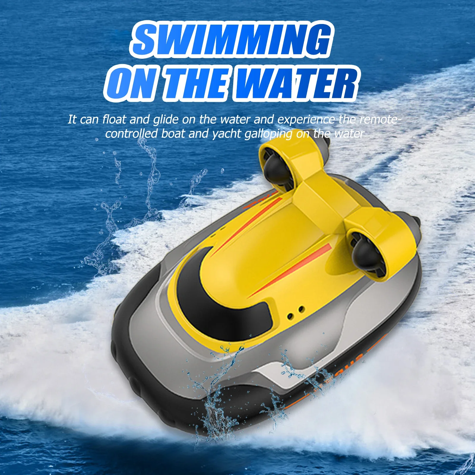 10km/h 4CH Mini RC Boat Water Game Toys Remote Control Speedboat High Speed Racing Ship for Pool Tub Kids Boys Birthday Gifts