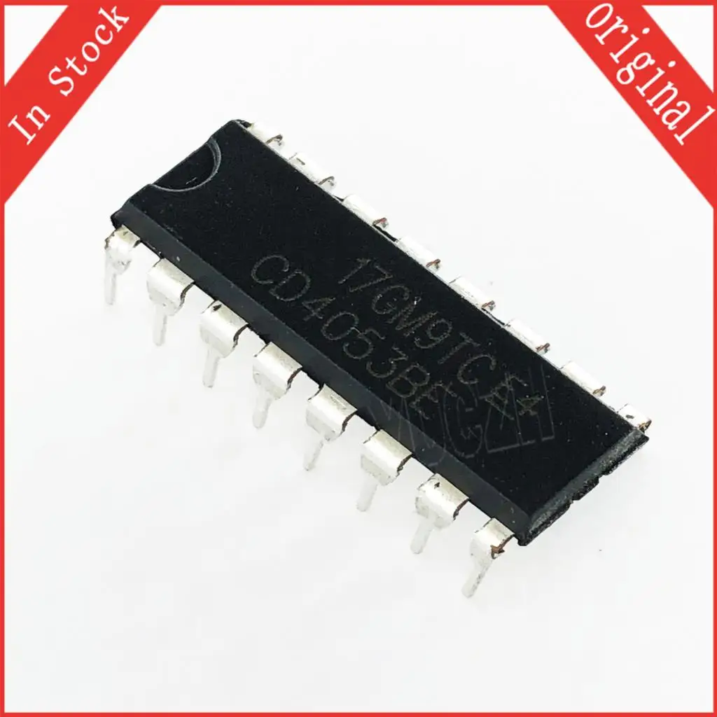 10PCS/lot CD4053BE DIP16 CD4053 4053BE DIP-16 original IC In Stock