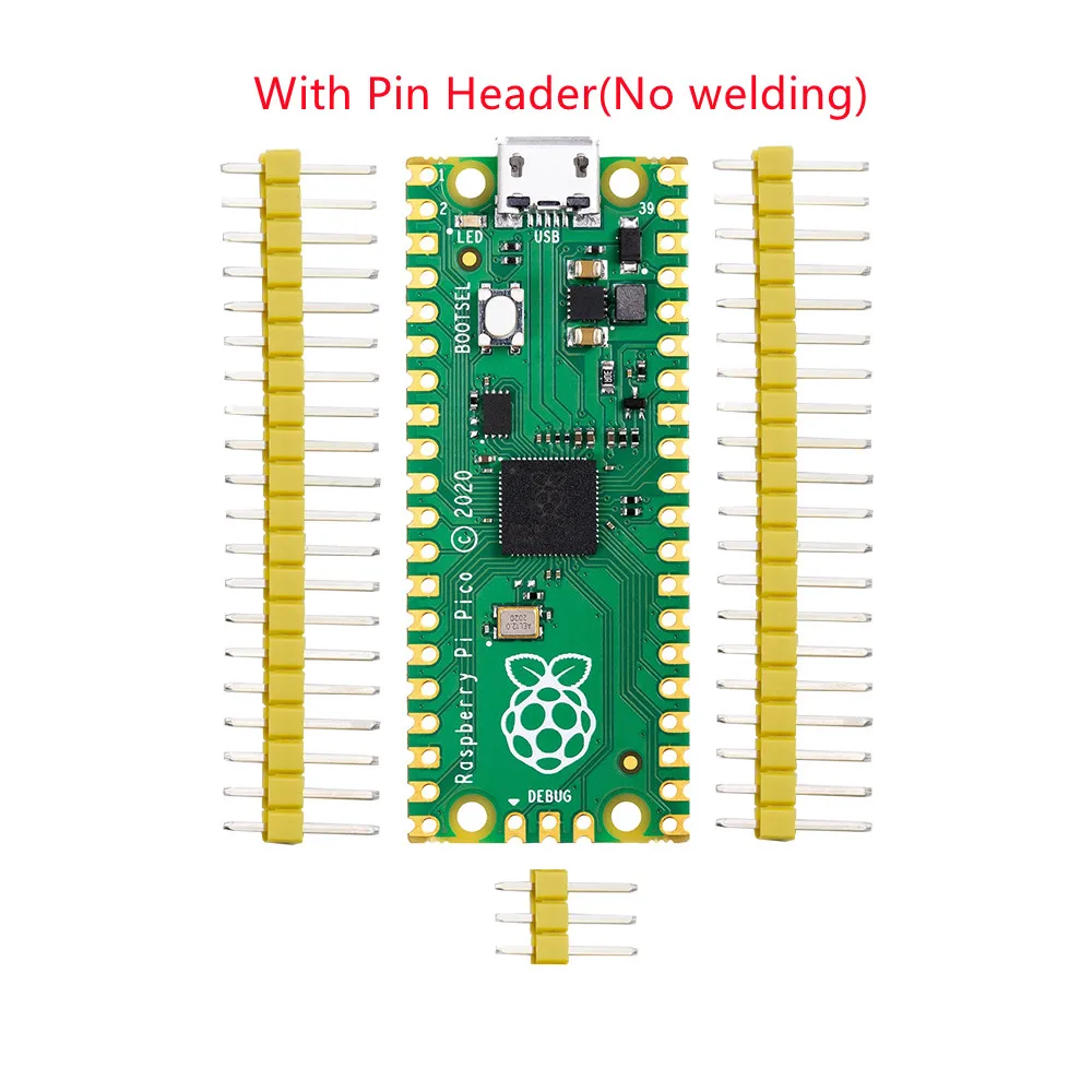 Original Raspberry Pi Pico Develop Board RP2040 Low-Power Microcomputers High-Performance Processor Pre-Soldered PICO