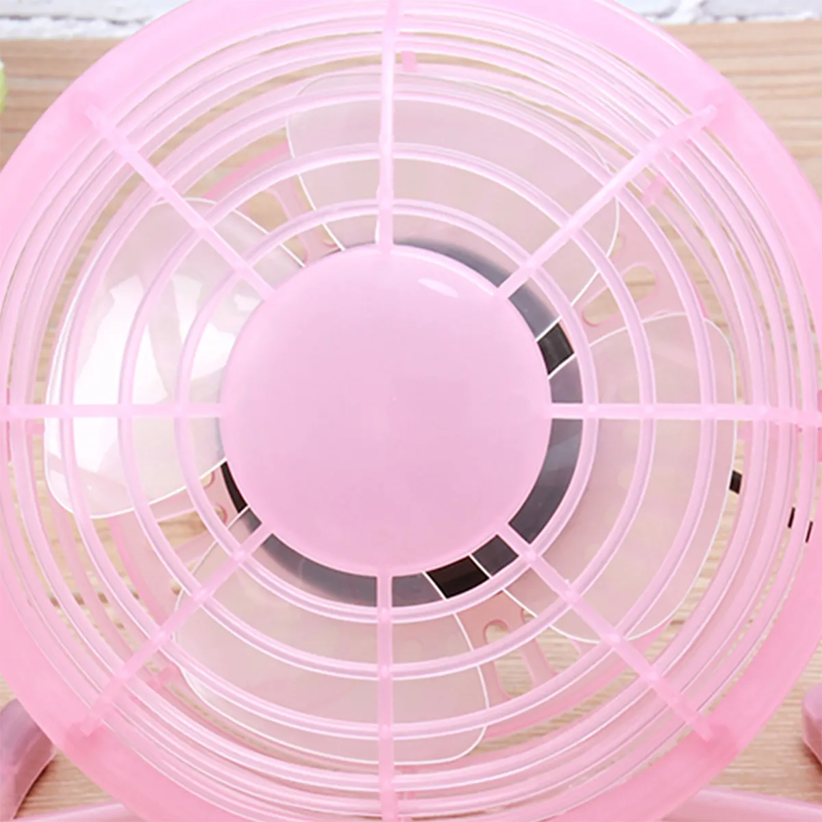 Pink Mini USB Small Fan Portable Rechargeable Desktop Handheld Fan Ultra Quiet Natural Wind Ideal for Work Sleep