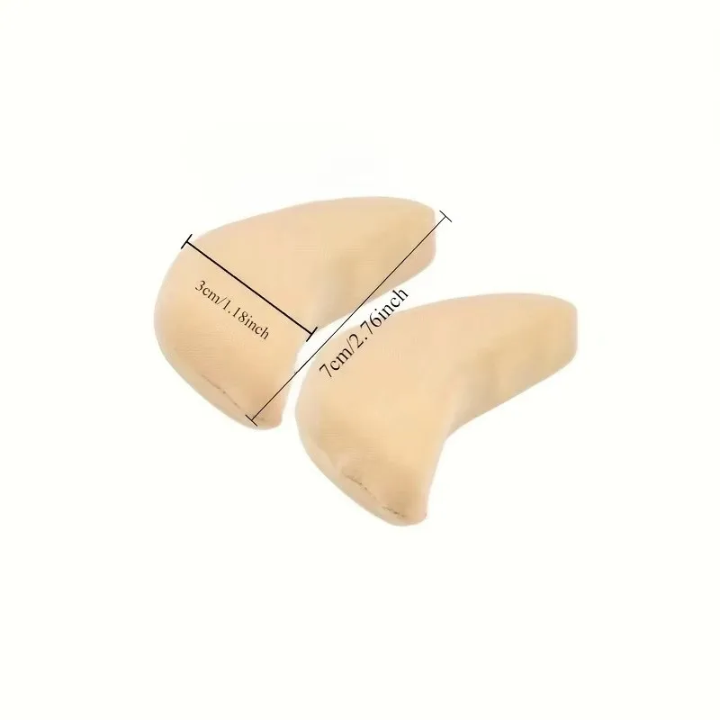 1/2/3/5Pairs Soft Toe Plug Women High Heel Relief Insert Shoe Palm Cushion Filler Sponge Forefoot Pad Adjustable Sizes Insoles