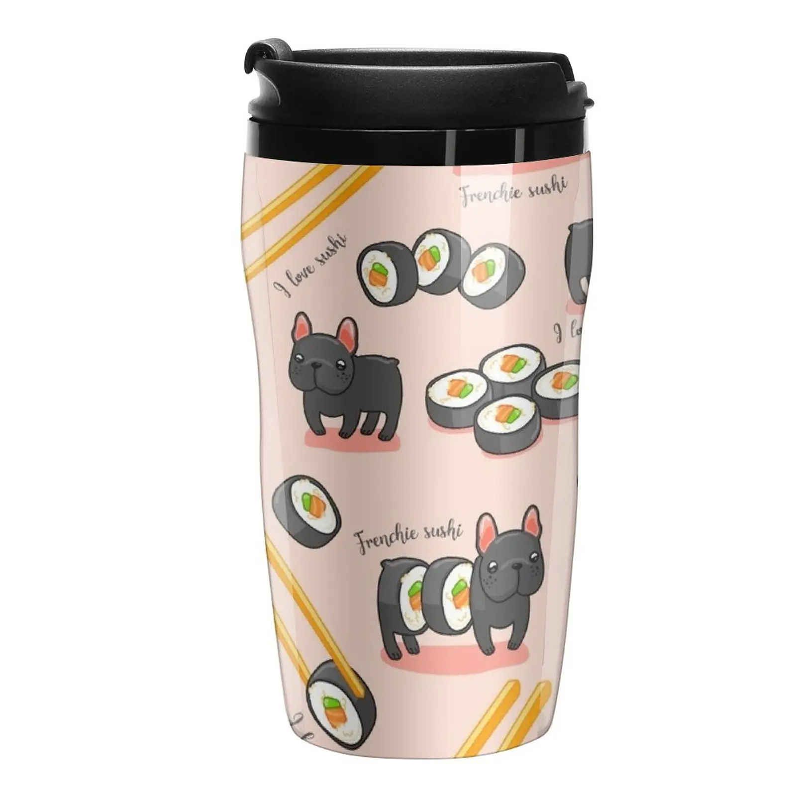 

New Fun sushi roll dog cute pattern Travel Coffee Mug Glasses For Coffee Mug For Tea Cup Set Set Vintage Cup