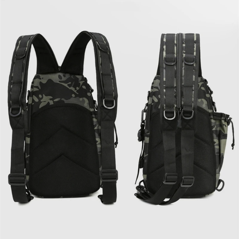 Imagem -05 - Pesca ao ar Livre Combater Bolsa Impermeável Caminhadas Ciclismo Viagem Mochila Ombro Tactical Bolsa Peito Peixe Iscas Ferramentas Mochila