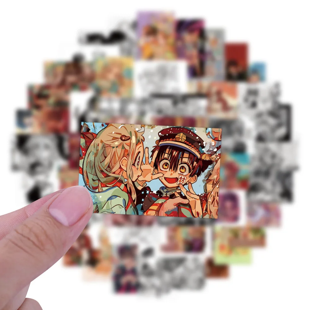 80PCS Cartoon Toilet Bound Hanako Kun Anime Stickers PVC Decals Toys DIY Waterproof Skateboard Luggage Phone Fridge Gifts