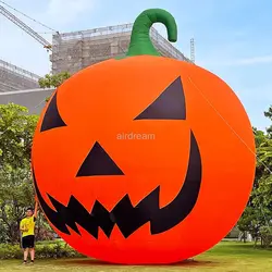 Citrouille Gonflable avec Souffleur, Décorations d'Halloween en Plein Air, Grande Fédération 20/26/33