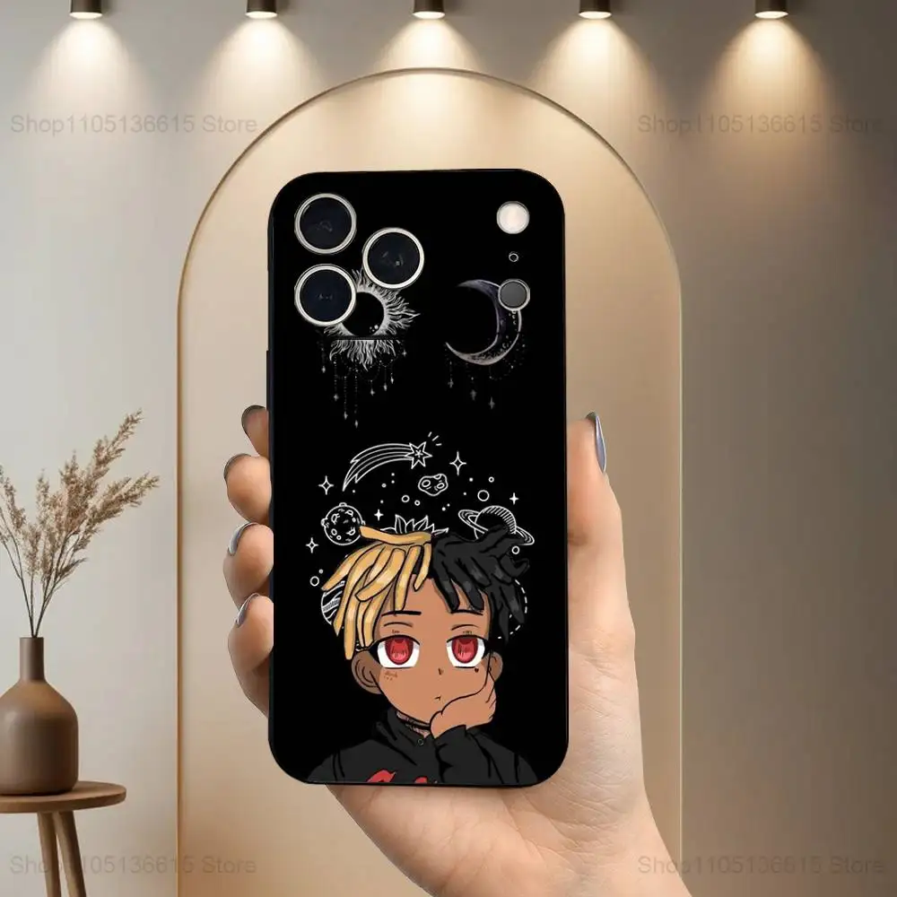 Крутой чехол Rapper X-XXXTENTACION для iPhone 17,16,15,14,13,12,11 Air,Plus,Pro Max,XS,XR,SE,Mini,8,7,мягкий силиконовый черный чехол