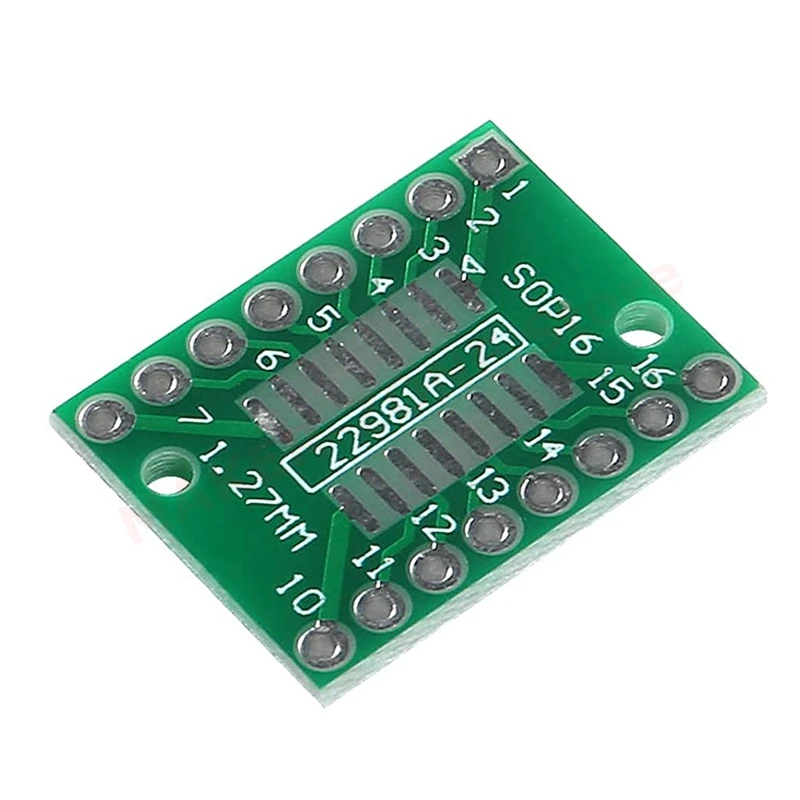 15Pcs SOIC-16 SOP-16 SSOP-16 to DIP-16 16 Pin Breakout Board