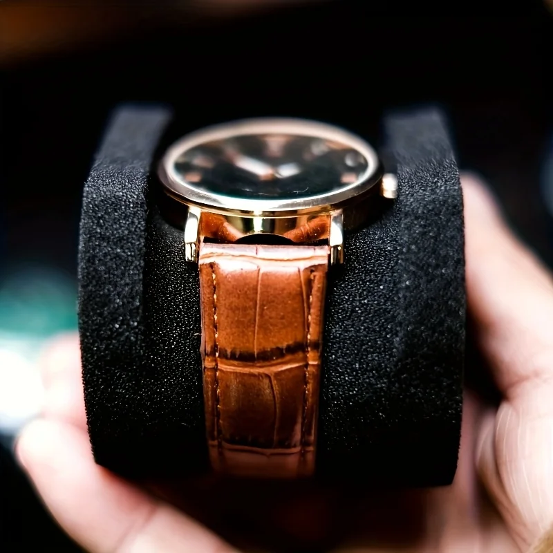 Watch Case Portable Zipper Travel , Dust-proof Single Watch Storage Box for Wristwatches And Smart Watches