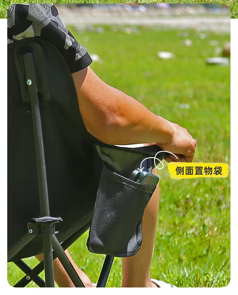 كرسي القمر التخييم في الهواء الطلق للطي المحمولة كرسي الصيد مقعد كرسي الشاطئ نزهة الجدول كرسي البراز