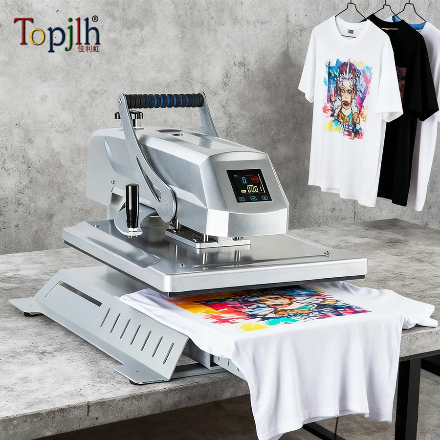 40x60cm  Industrial High Pressure on Heat Press Machine Flat Heat Transfer Printer For DIY Custom Logo Pattern Printing