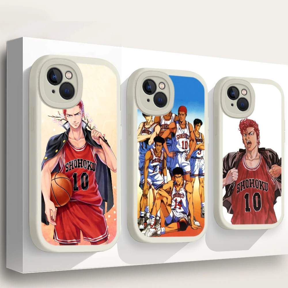 52GBY sakuragi hanamichi slam Soft Silicone Case for iPhone 15 Plus 14 13 12 11 X XS XR Pro Max Mini 8 7 Plus