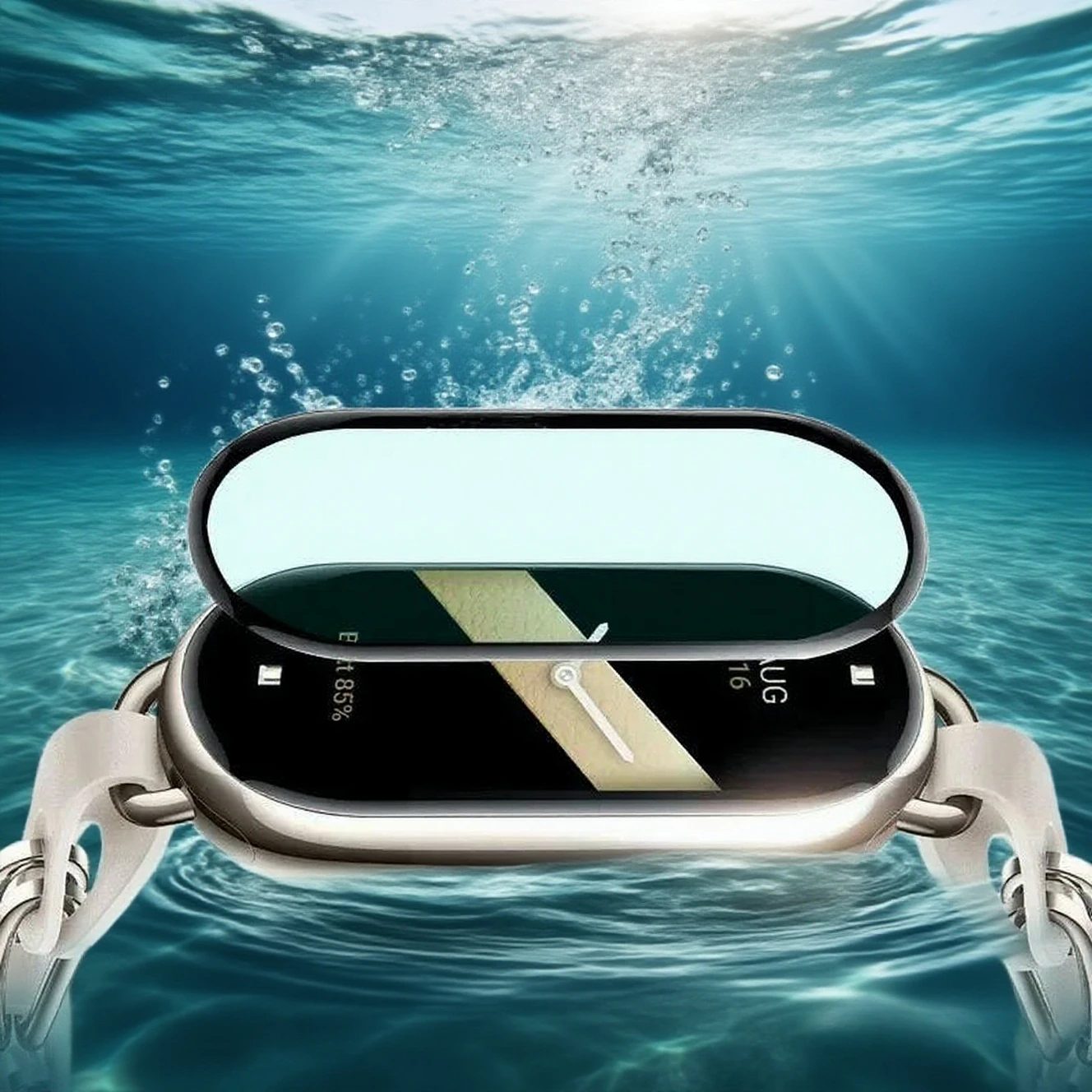 Film de protection d'écran 3D pour montre intelligente Xiaomi mi band 8 7, verre trempé Nano-revêtement HD souple, accessoire Mi band 7/6/5/4/3