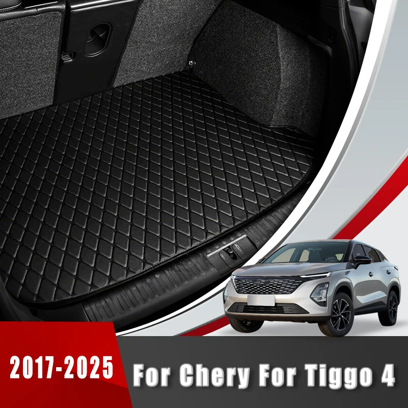 

Коврик в багажник для Chery Tiggo 4 2017-2025: прочный, водонепроницаемый, нескользящий, для защиты пола, аксессуар для салона автомобиля