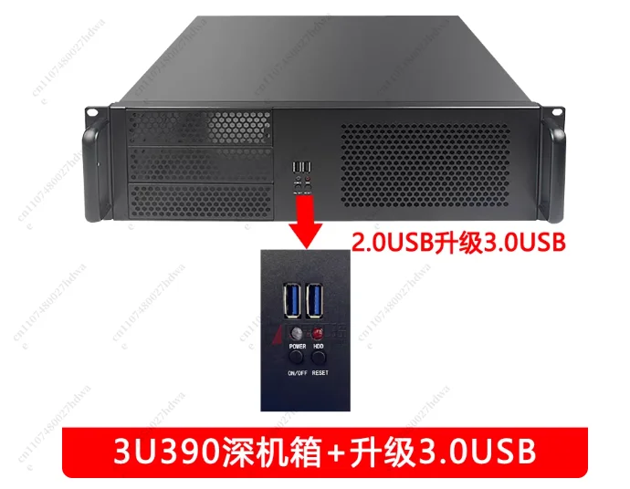 3U Industrial Computer Case 390 Short Rack Mount ATX Large Board Multi HDD Hot Swap Horizontal PC Monitoring Shell125
