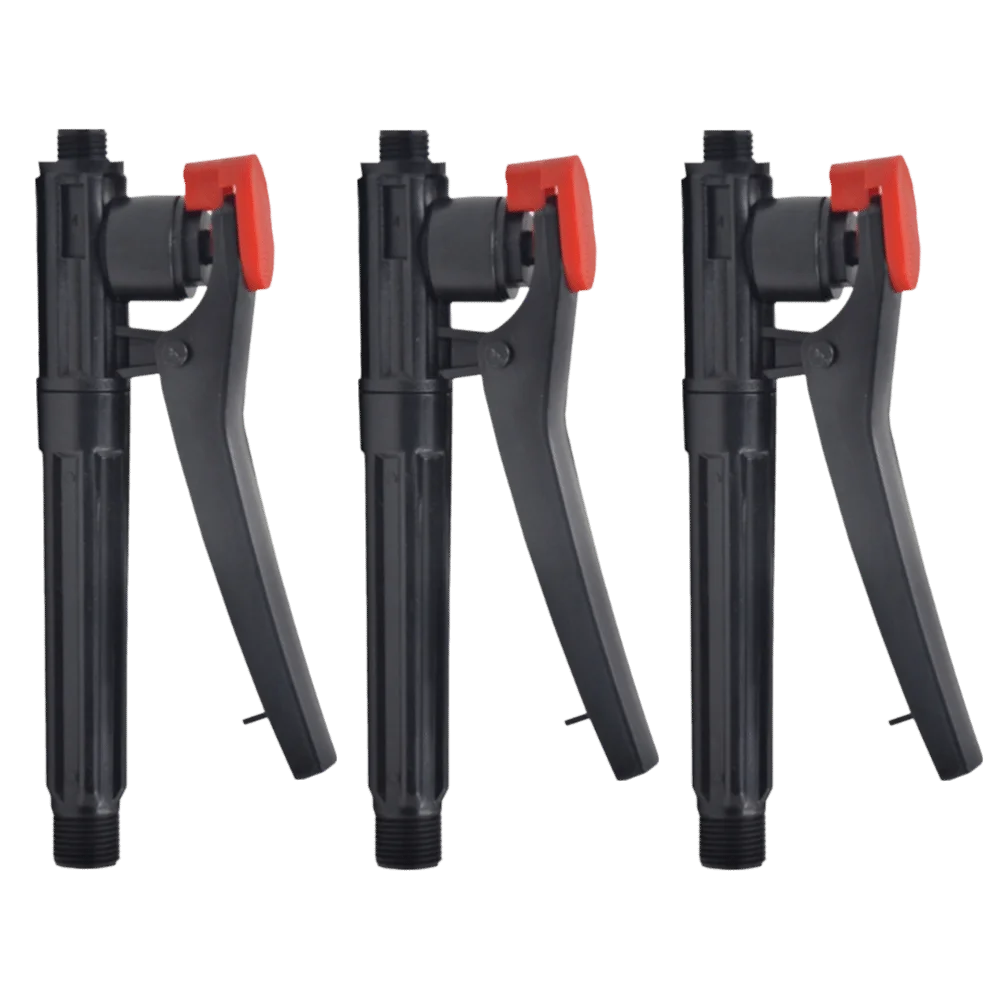 3pcs Pump Action Design Trigger Sprayer Handle Trigger Nozzle Solid Construction Pump Action Sprayer Backpack Sprayer Parts