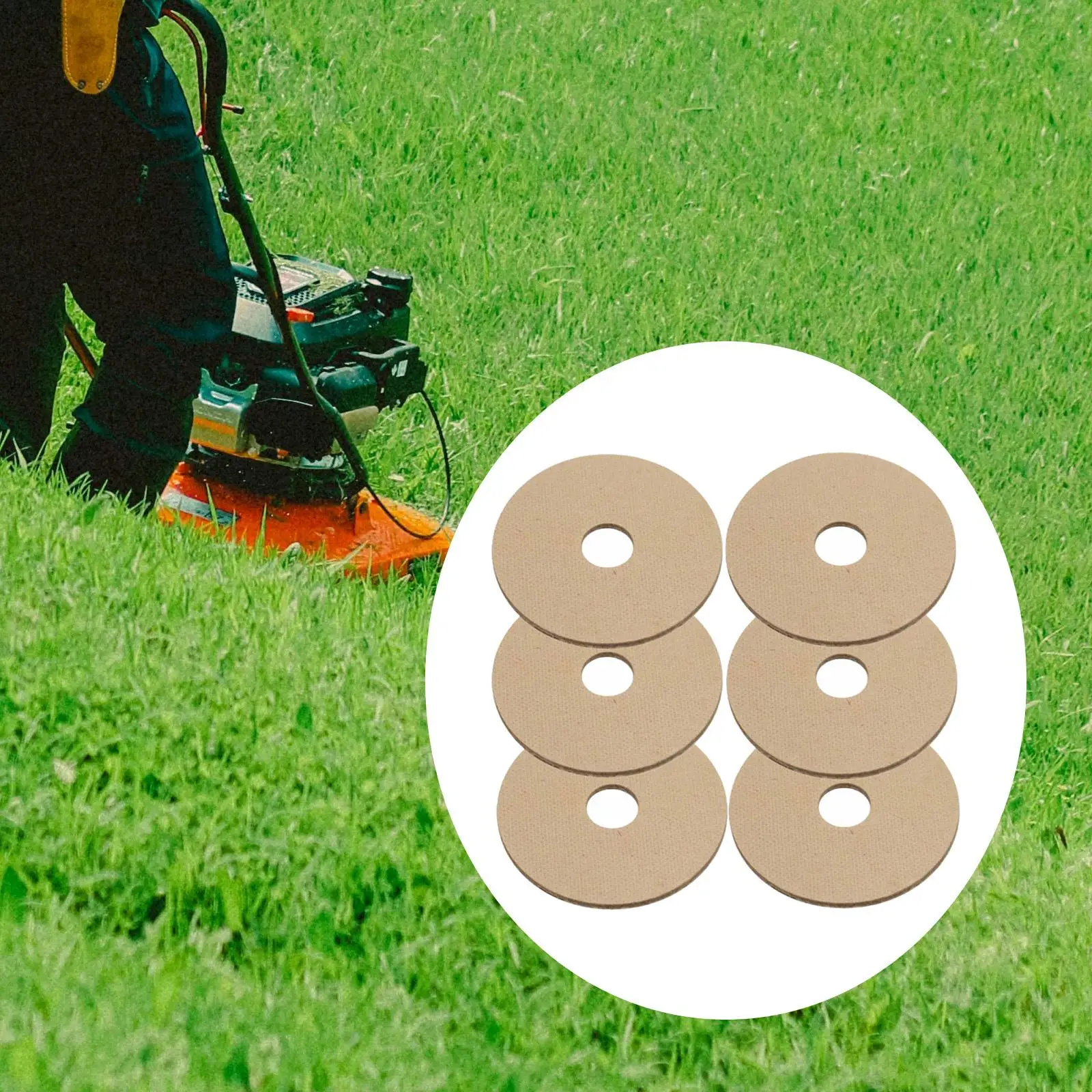 

Насадка для оптоволоконных шайб для газонокосилки, простая установка, 52-дюймовые детали для садового оборудования, замена в упаковке из 6 шт.