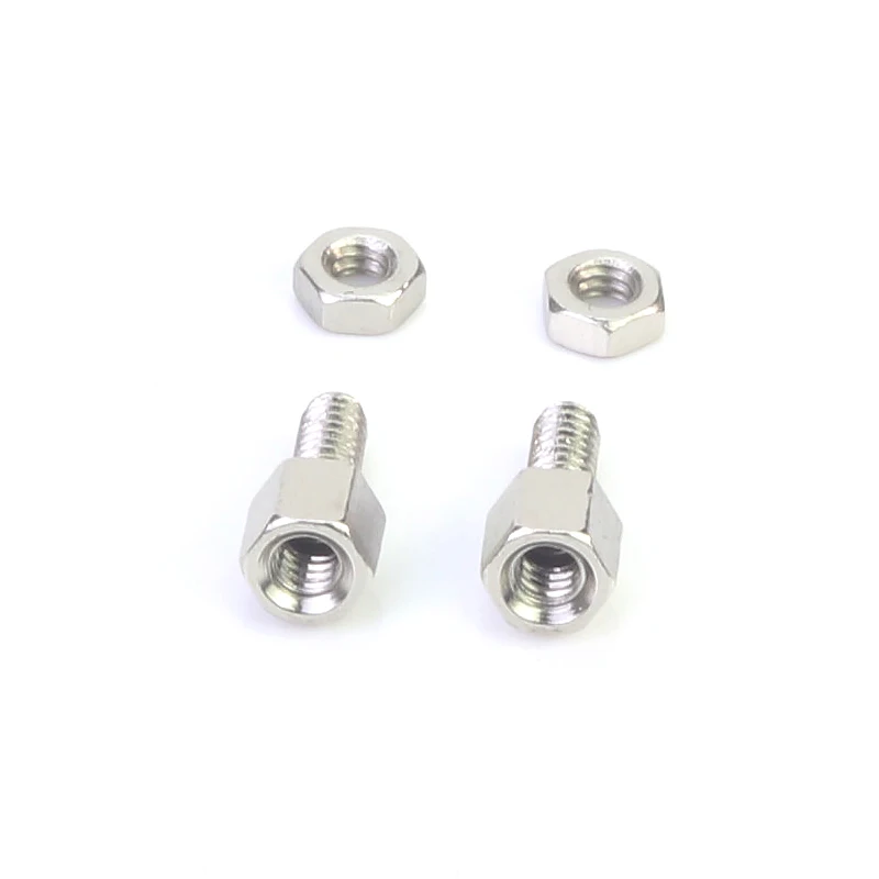 30pcs DB9 Head Fixing Screw Nuts English Motherboard Hex Screws Hexagonal Serial Parallel DB Connector Screw Nut