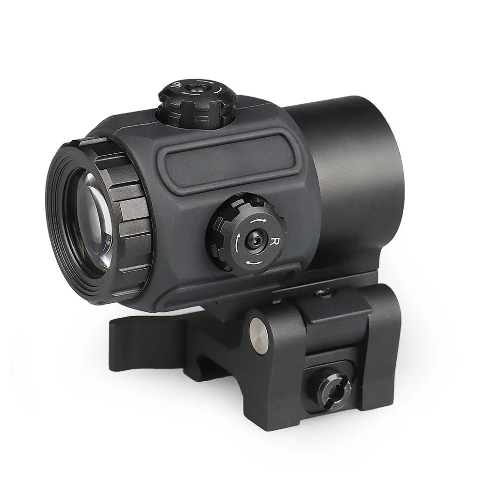 

PPT Scope 3X Optical Sight G43 3X Magnifier Scope Sight With Flip To Side Mount for Red Dot Sight for Hunting Shooting gs1-0410B