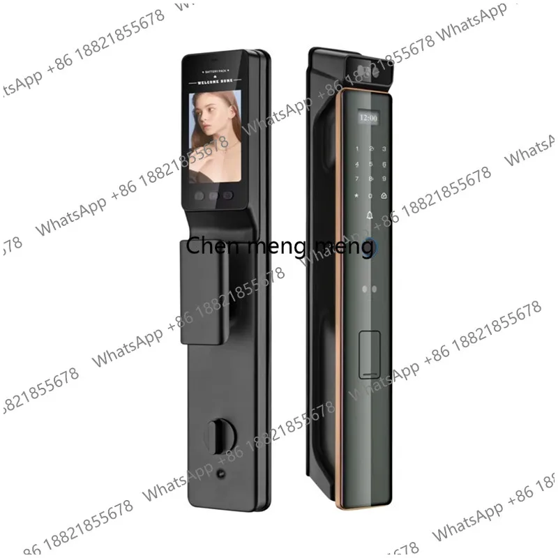 Face Recognition Smart Lock Fingerprint Electronic Password Home Gate Door Lock With Cylinder Keys IC Card USB Cable