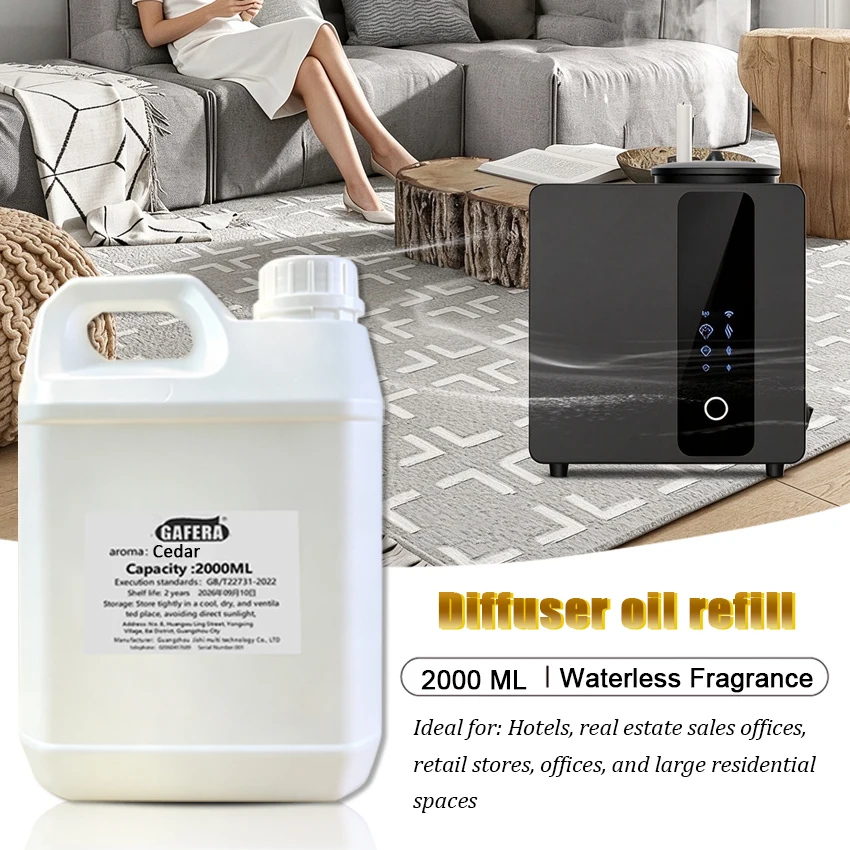 Hotel Scent Diffuser Oil, Suitable for All Waterless aroma Diffusers, Long-Lasting Home Fragrance Refill,Westin White Tea—2000ml