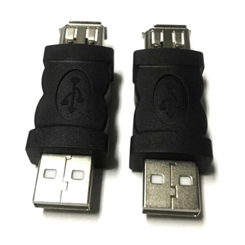 Firewire-Tipo A adaptador macho, Firewire, IEEE 1394, 6 pinos, fêmea para USB 2.0, câmeras, telefones celulares, MP3 player, PDAs, preto