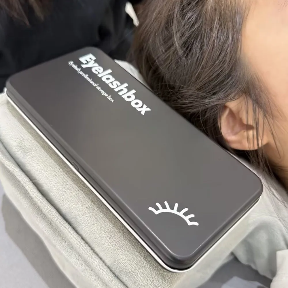 Portable Magnetic Storage Box for Eyelash with Display Palette Tray Space Saving Eyelash Extension Storage Tool Professional