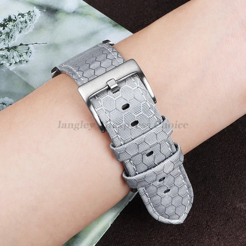 Pulseira de couro genuíno + nylon 20mm 22mm para huawei watch gt5/gt4/gt3, cinto de liberação rápida para homens e mulheres, pulseira para omega