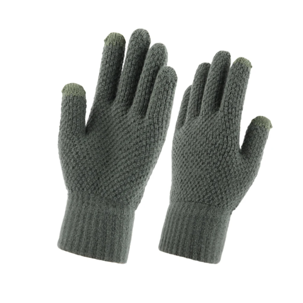 

Thicken Winter Touch Screen Finger Gloves Weather Warm H Protection Male Soft Fleece Anti Wind Freeze Proof