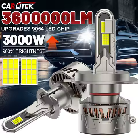 6000K H7 LED Headlight Bulb 3000W H1 H4 H8 H11 9005 HB3 9006 HB4 880 881 Super Bright Dual Copper Tube LED Headlight Bulb 12/24V