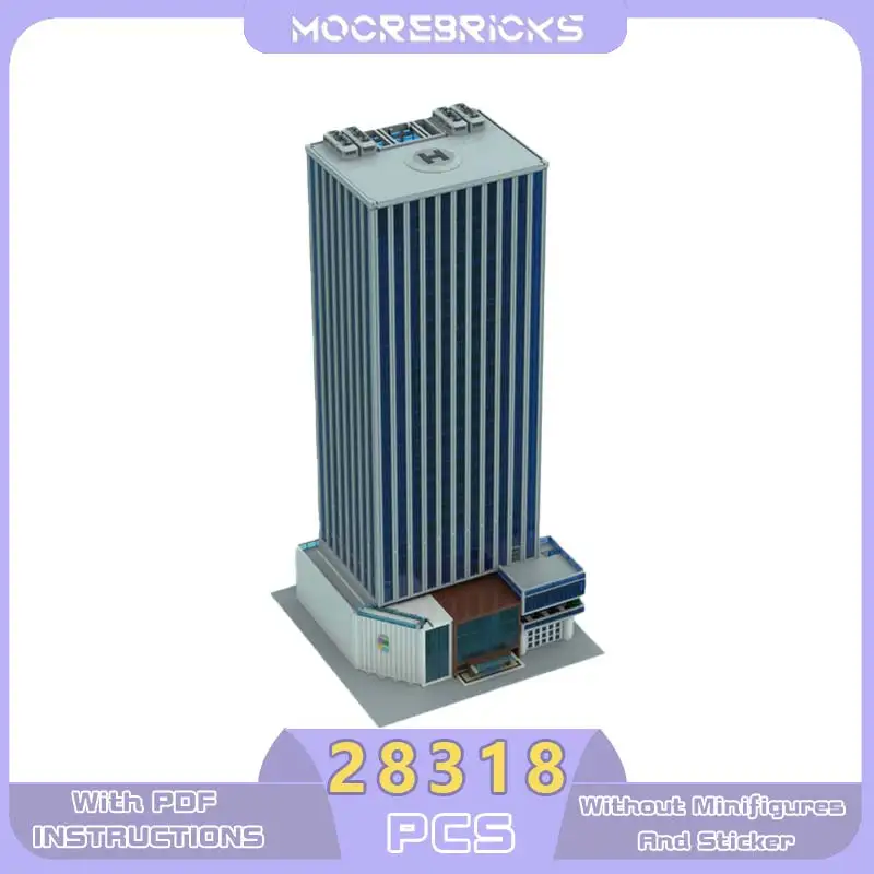 

Серия City Street View Коммерческий комплекс Торговый центр MOC Строительные блоки Архитектурный набор Модель Кирпичи Игрушки для мальчиков