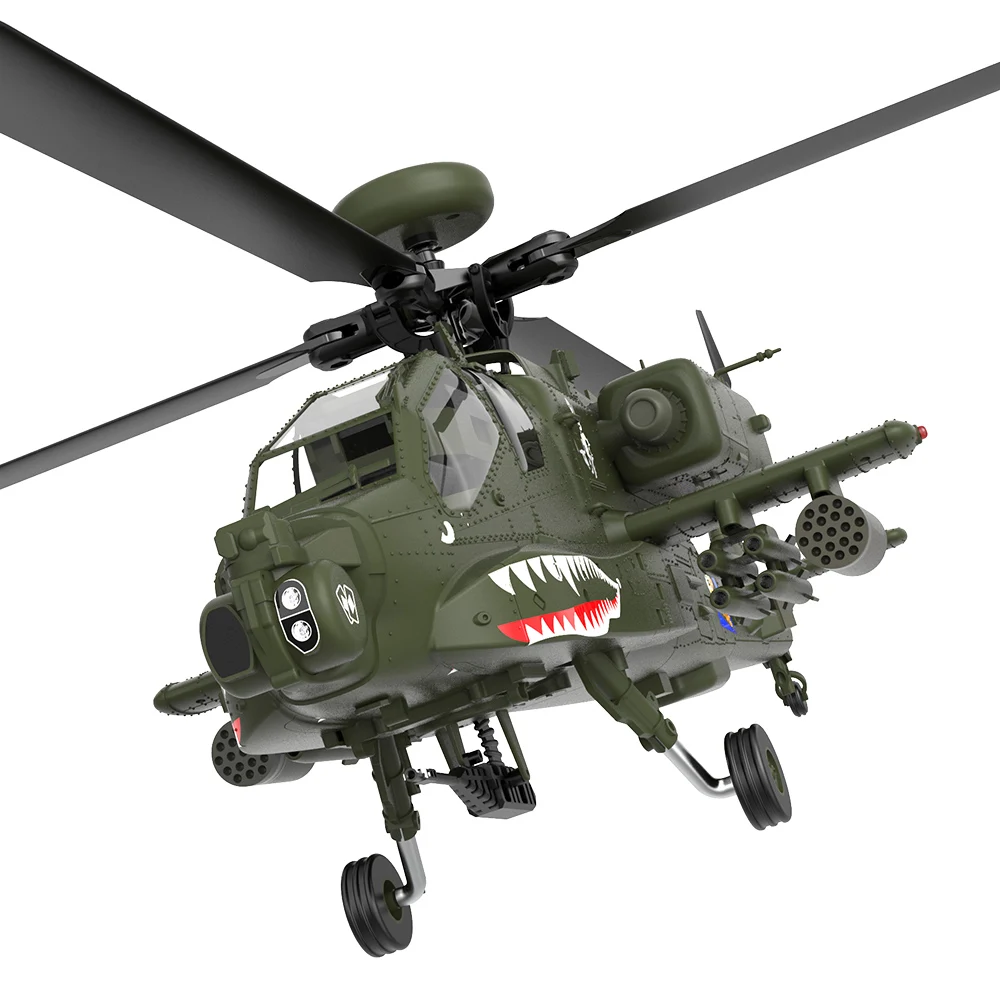 Yuxiang New Apache Armed Remote-Controlled Helicopter 3d Stunt Flying Backwards 6 Navigation Model Unmanned Aerial Vehicle