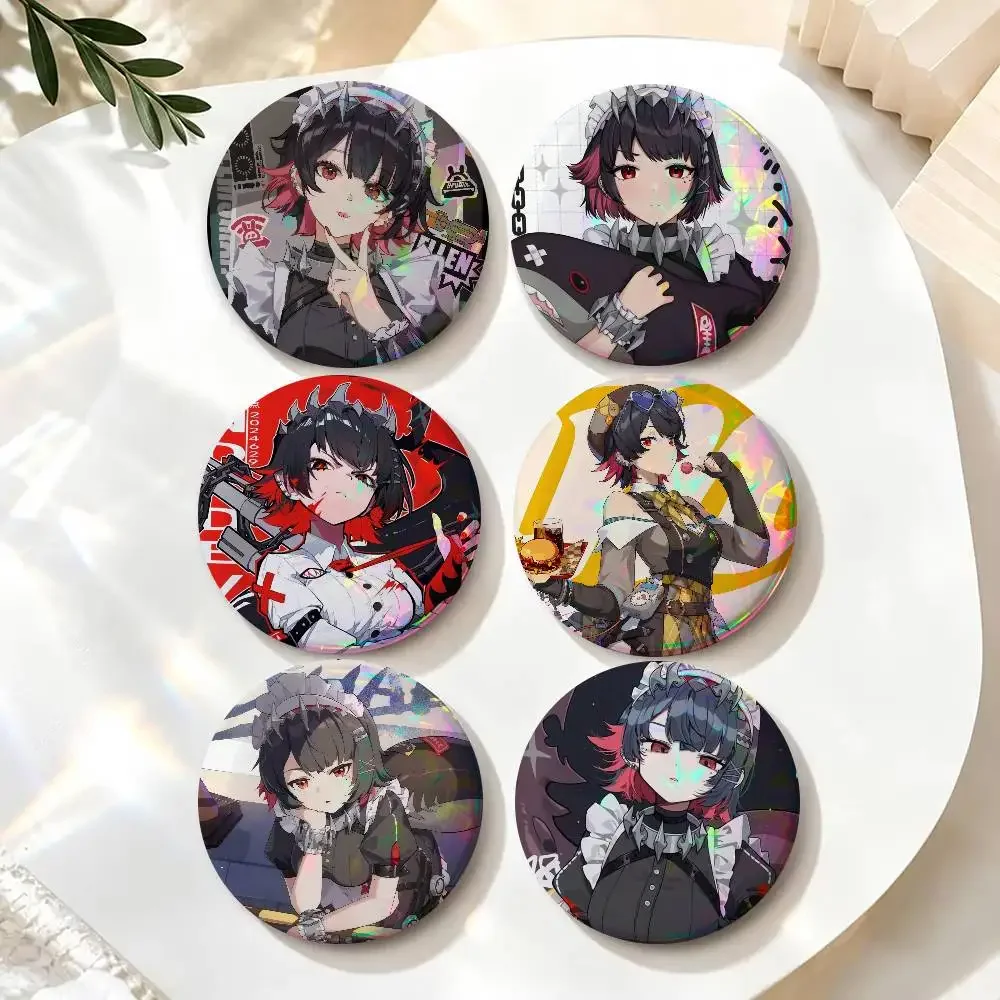 Game Zenless Zone Zero Ellen Joe Anime Brooch Cute Cosplay Badge DIY Clothing Bag Hat Decor Accessories Jewelry Pins Xmas Gifts