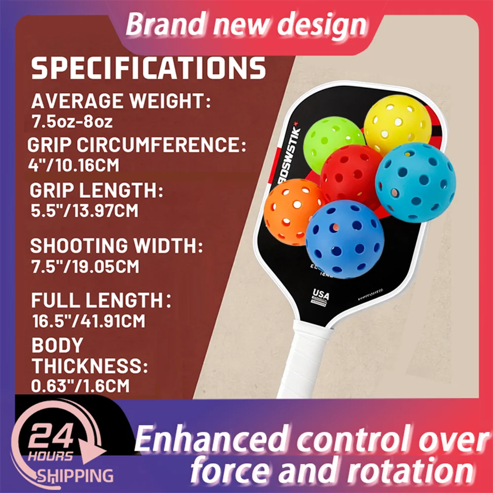 

USAPA Approved Pickleball Paddles 16mm Core Racket Pure Foam Construction Power And Spin LABS Project T700 Carbon Fiber Rackets